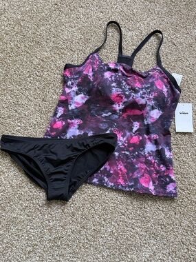 Nike Swim Earth Dye Racerback Tankini 2 Piece Set